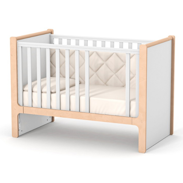 Dětská postýlka Markito Gekko Kids 120x60. Bílá / Přírodní Buk